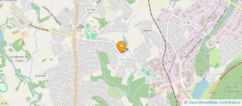 localisation de l'entreprise KALIMERO LIMOGES NORD à COUZEIX