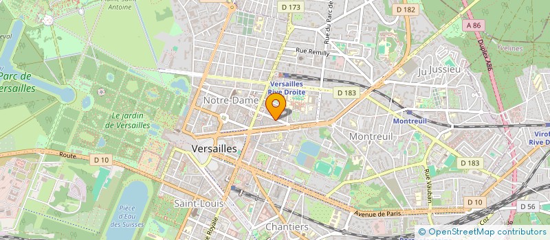 localisation de l'entreprise KALINA à VERSAILLES