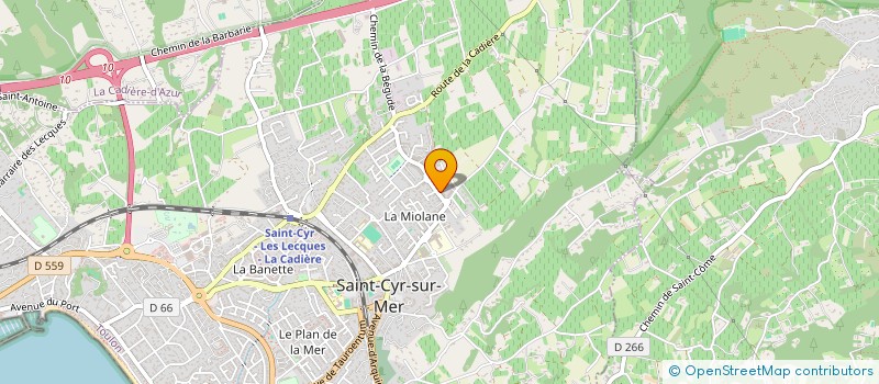 localisation de l'entreprise KALINAJE à SAINT-CYR-SUR-MER