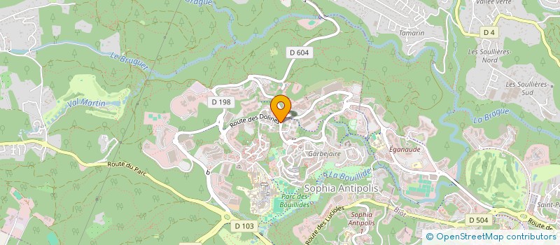 localisation de l'entreprise KALIPSO à VALBONNE