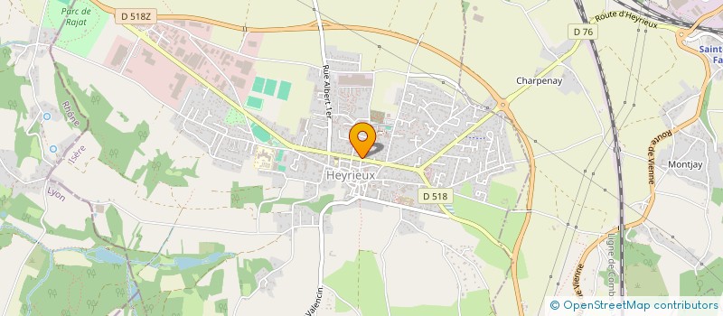 localisation de l'entreprise KALISERVICES à HEYRIEUX