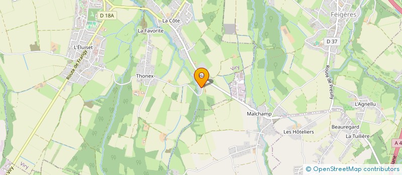 localisation de l'entreprise KALISTA à VIRY