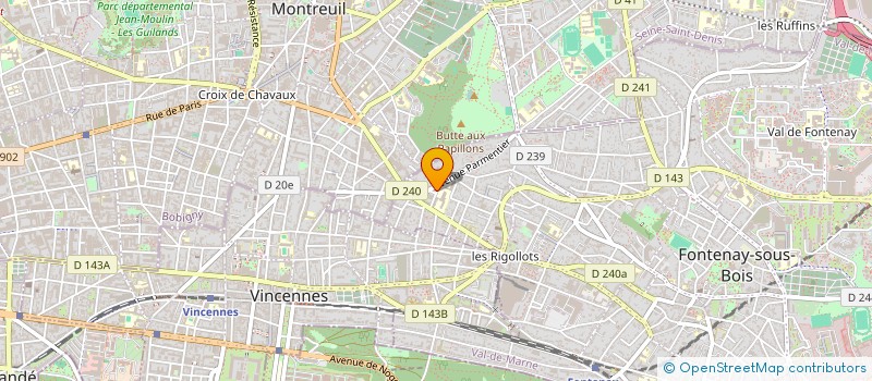 localisation de l'entreprise KALISTO à FONTENAY-SOUS-BOIS