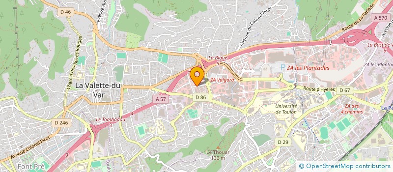 localisation de l'entreprise KALITHEA à LA VALETTE-DU-VAR