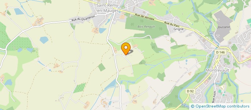 localisation de l'entreprise KALITOIL à MONTREVAULT-SUR-EVRE