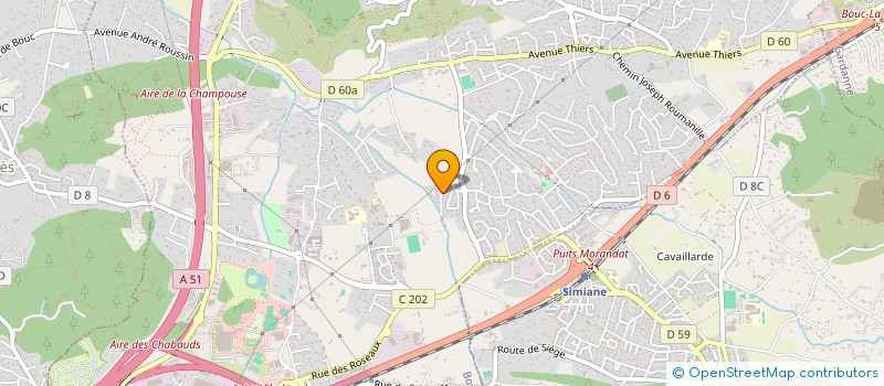 localisation de l'entreprise KALIV à BOUC-BEL-AIR