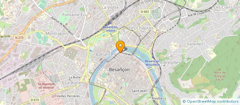 localisation de l'entreprise KALIVI à BESANCON