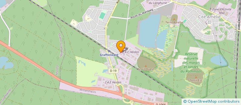 localisation de l'entreprise KALIVIE ASSOCIATION DE SAUVEGARDE ET DE VALORISATION DU PATRIMOINE DU BASSIN DES MINES DE POTASSE D'ALSACE  WITTELSHEIM