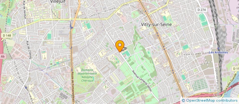 localisation de l'entreprise KALKY 2 à VITRY-SUR-SEINE