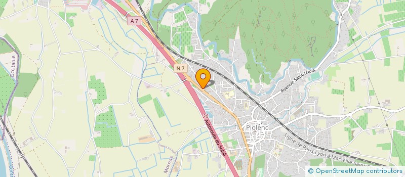 localisation de l'entreprise KALL DIFFUSION à PIOLENC