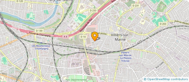 localisation de l'entreprise KALL EURO SERVICES à VILLIERS-SUR-MARNE