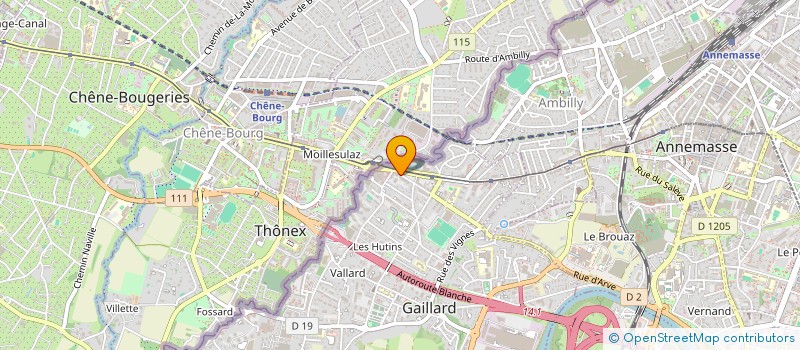 localisation de l'entreprise KALLIMA à GAILLARD