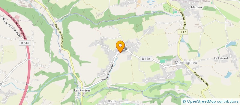 localisation de l'entreprise KALLING  MONTAGNIEU