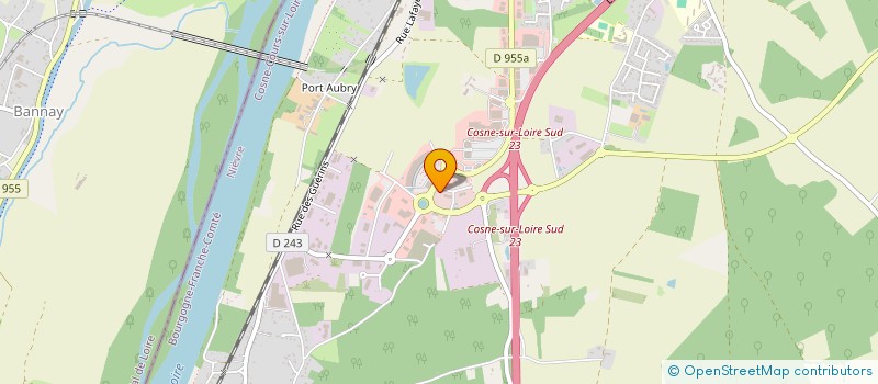 localisation de l'entreprise KALLISTE 20 à COSNE-COURS-SUR-LOIRE