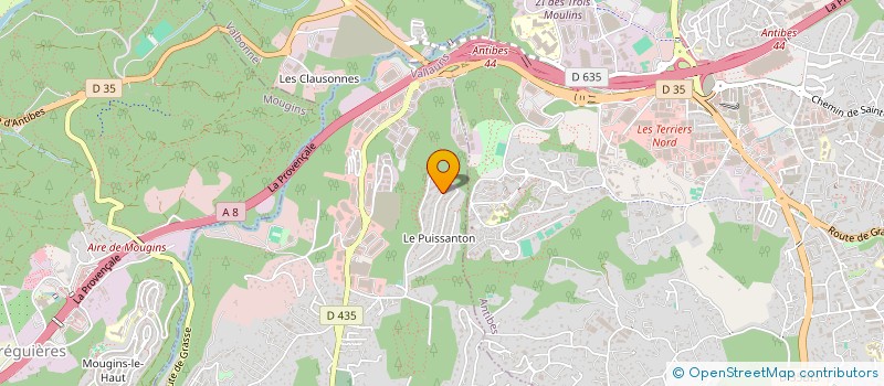 localisation de l'entreprise KALLISTE à VALLAURIS