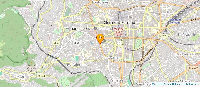 localisation de l'entreprise KALLISTE à CLERMONT-FERRAND