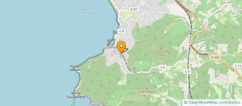 localisation de l'entreprise KALLISTE à SAINT-CYR-SUR-MER