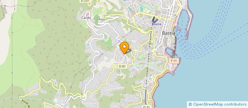 localisation de l'entreprise KALLISTE à BASTIA