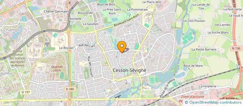 localisation de l'entreprise KALLISTE  CESSON-SEVIGNE