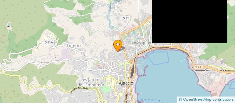localisation de l'entreprise KALLISTE INFORMATIQUE à AJACCIO