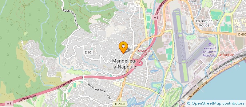 localisation de l'entreprise KALLISTI à MANDELIEU-LA-NAPOULE