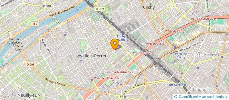 localisation de l'entreprise KALLISTOS 55 à LEVALLOIS-PERRET