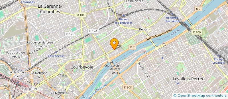 localisation de l'entreprise KALLISTOS à COURBEVOIE