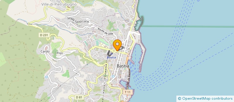 localisation de l'entreprise KALLISTOUR TRANSPORT à BASTIA