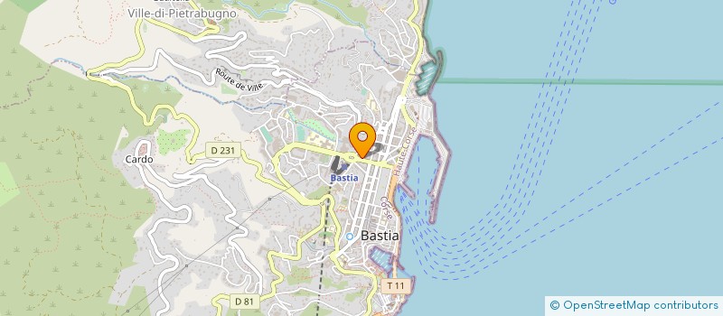 localisation de l'entreprise KALLISTOUR VOYAGE à BASTIA