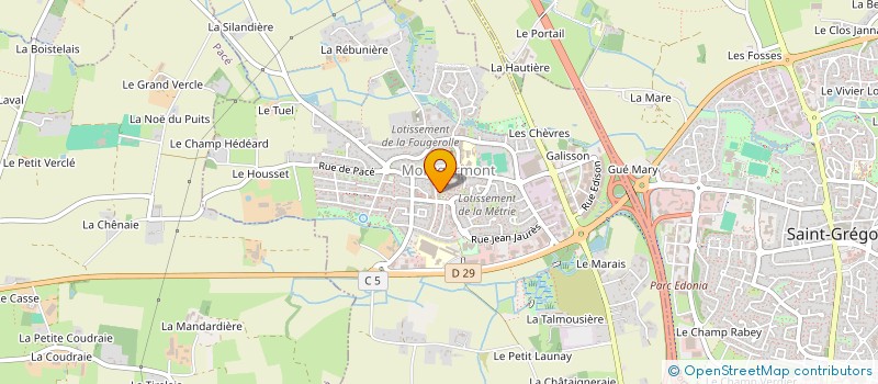 localisation de l'entreprise KALON AR GAZELENN  MONTGERMONT