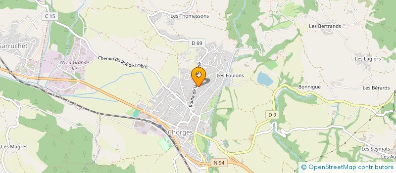 localisation de l'entreprise KALOSIRTHES à CHORGES