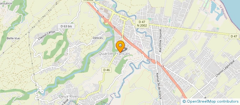 localisation de l'entreprise KALOU ET COOK  SAINTE-SUZANNE