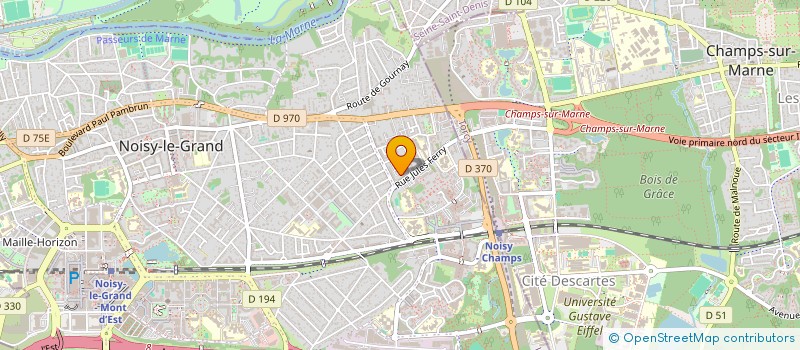 localisation de l'entreprise KALTERIS TRANSPORT à NOISY-LE-GRAND