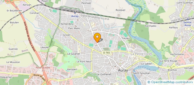localisation de l'entreprise KALUGALY à AURAY