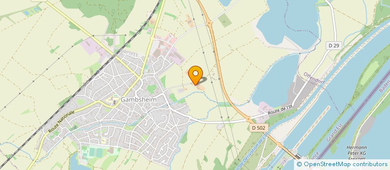localisation de l'entreprise KALUMI  GAMBSHEIM