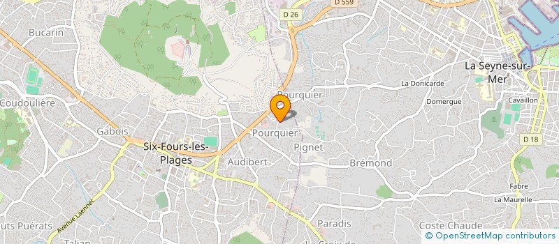 localisation de l'entreprise KALVA à SIX-FOURS-LES-PLAGES