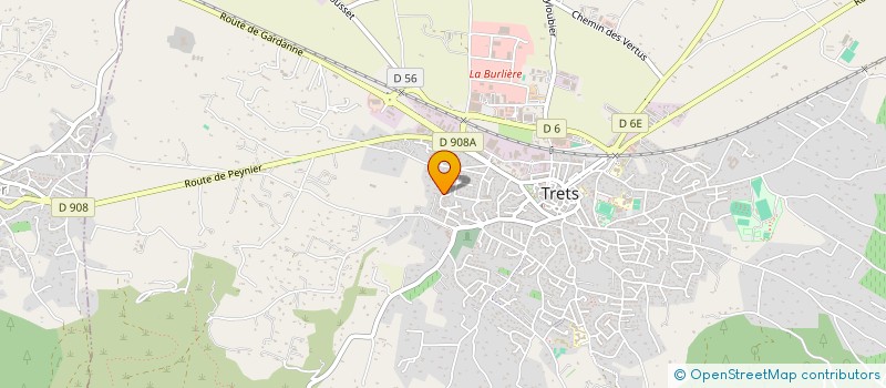 localisation de l'entreprise KALY RESEAU à TRETS