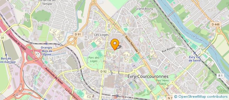 localisation de l'entreprise KALY TRANS à EVRY-COURCOURONNES