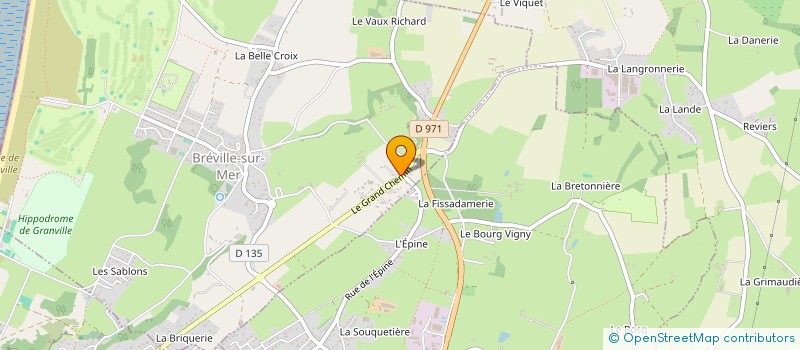 localisation de l'entreprise KALYA  BREVILLE-SUR-MER