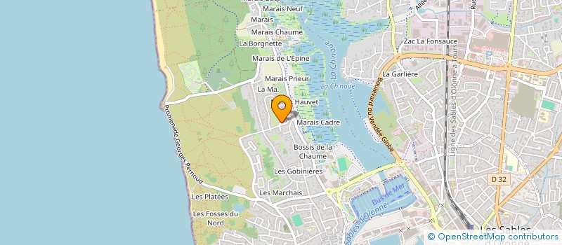 localisation de l'entreprise KALYART à LES SABLES D'OLONNE