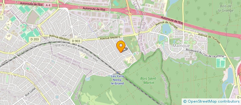 localisation de l'entreprise KALYISO à NOISY-LE-GRAND