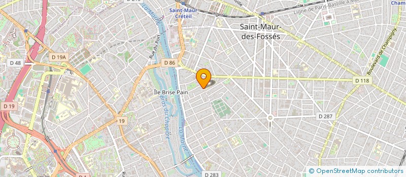 localisation de l'entreprise KALYNEO à SAINT-MAUR-DES-FOSSES