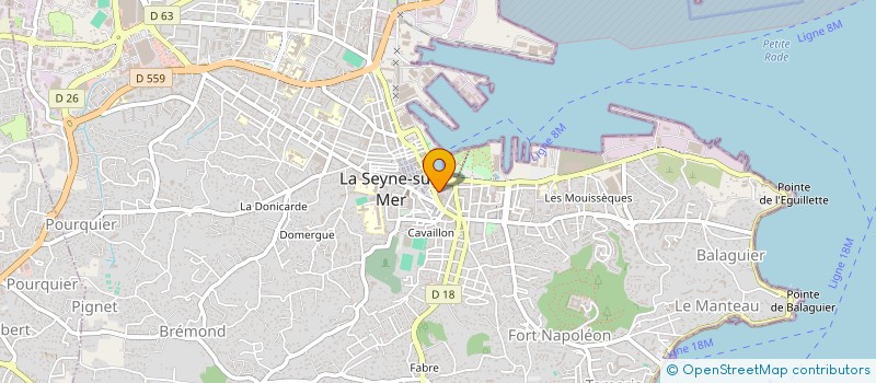 localisation de l'entreprise KALYPSO à LA SEYNE-SUR-MER