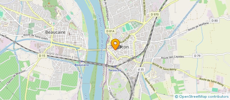 localisation de l'entreprise KALYSTE VOYAGES  TARASCON