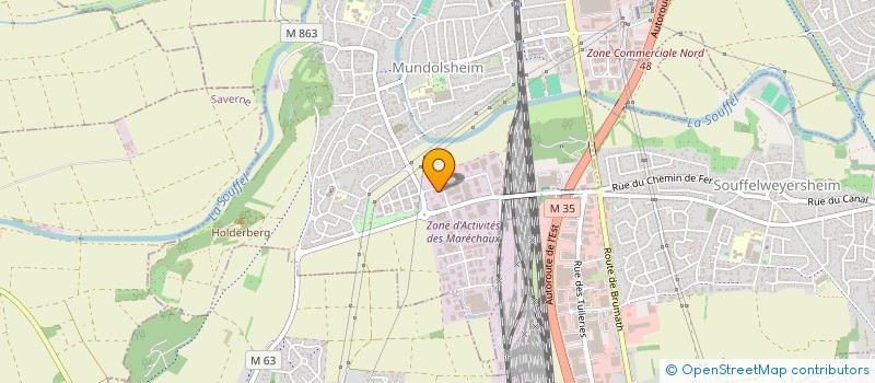 localisation de l'entreprise KALZER DISTRIBUTION  MUNDOLSHEIM