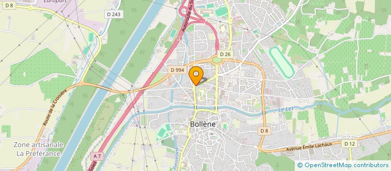 localisation de l'entreprise KAM  BOLLENE