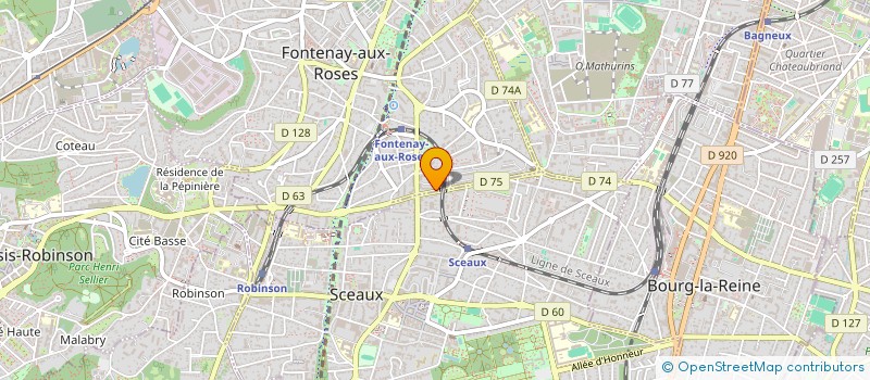 localisation de l'entreprise KAM à FONTENAY-AUX-ROSES