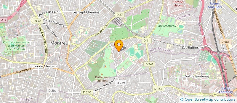 localisation de l'entreprise KAM CONSEIL à MONTREUIL