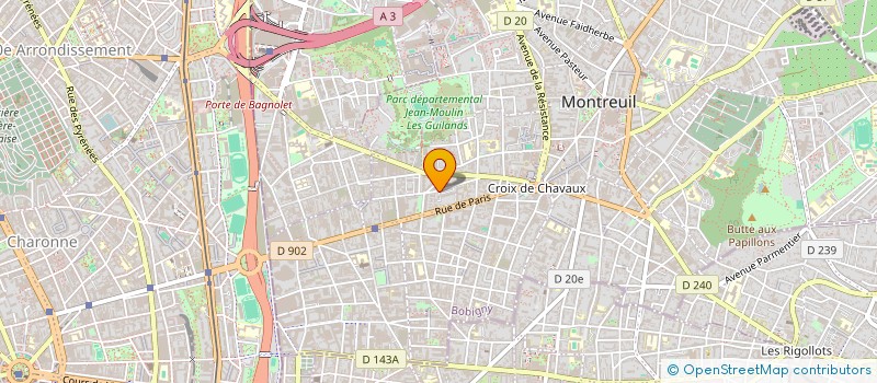 localisation de l'entreprise KAM CREATION INGENIERIE ORGANIS PRODUCTI à MONTREUIL