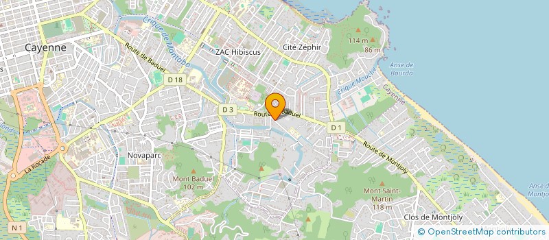 localisation de l'entreprise KAMABUREAUTIK  CAYENNE